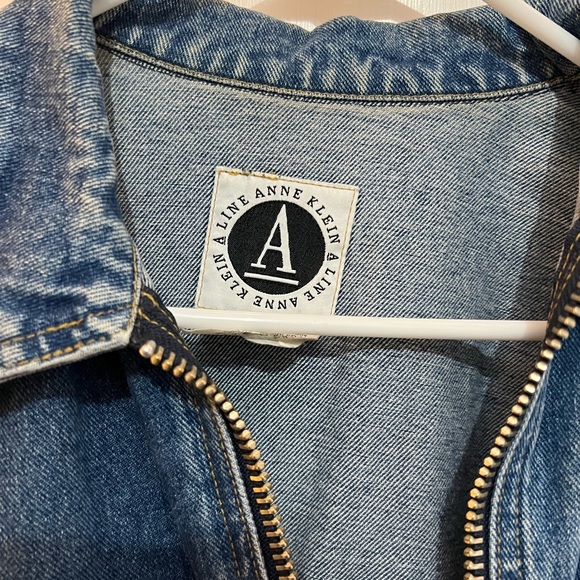 Awesome Jean Jacket with Zipper Anne Klein - Picture 2 of 5